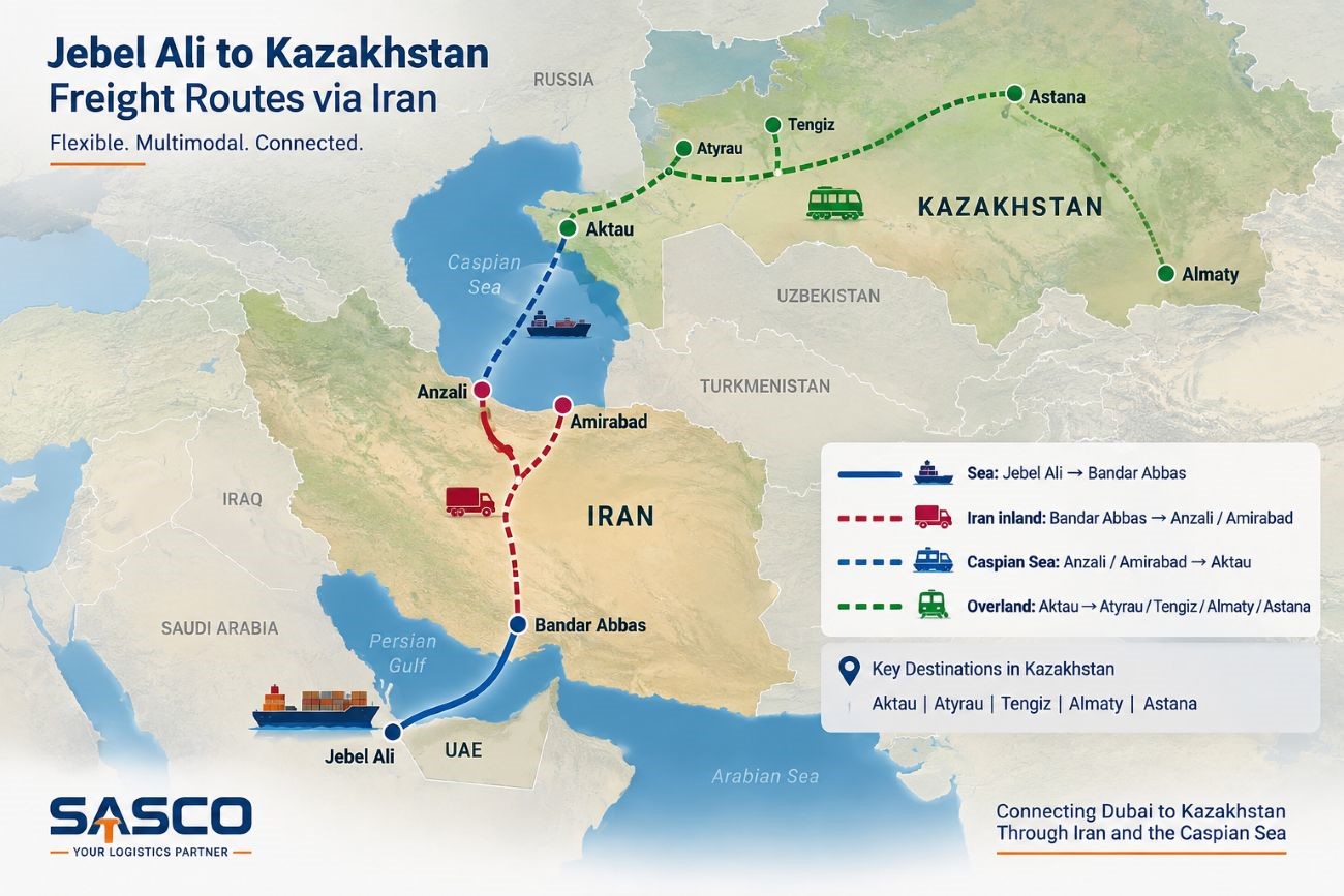 Dubai to Kazakhstan freight 2