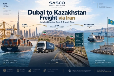 Dubai to Kazakhstan Freight via Iran: Jebel Ali Routes, Cost &amp; Transit Time